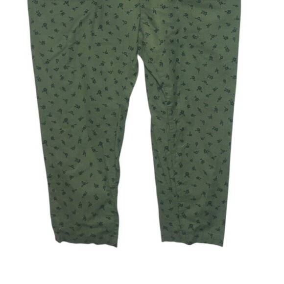 The Nines By Hatch Maternity Jumpsuit Large Green New WOT Floral Pattern Vneck - Picture 5 of 9